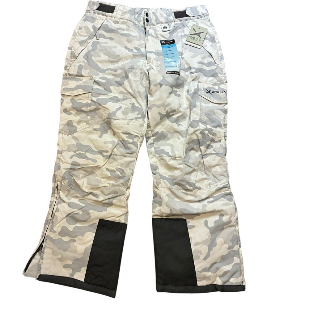Arctix Men's Snowsports Cargo Pants 28" Inseam M 32-34W Camo Cloud Ski